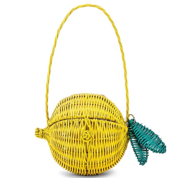 LPA Handbags - LPA Limone Straw Bag NWT